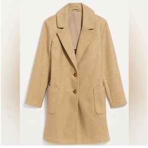 Old navy oversized soft brushed button front coat M